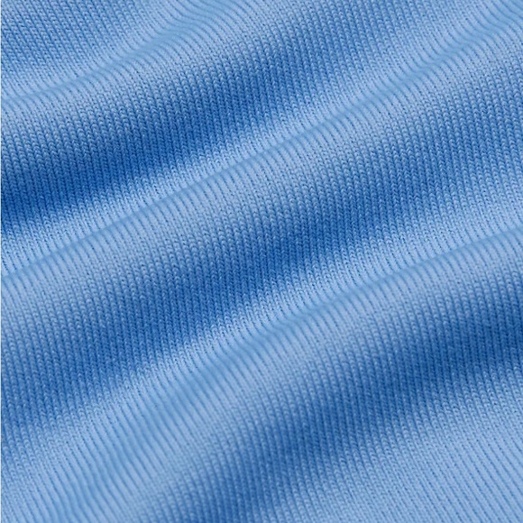 Blue collared cropped top - Picture 2 of 3